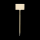 Standetiketten 13,5 cm 3x5x13,5cm creme