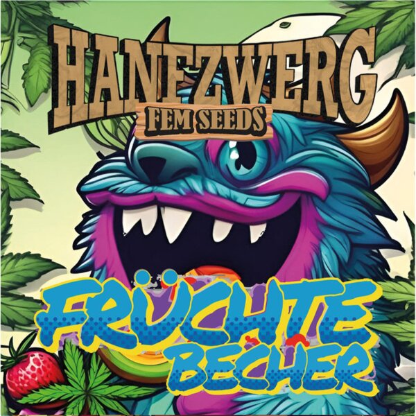 Hanfzwerg - Früchtebecher (feminisiert) - 3x Cannabis Samen