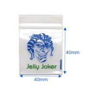 100 x JJ-Zipperbags Joker Head, 70µm – dicke Qualität – Baggys