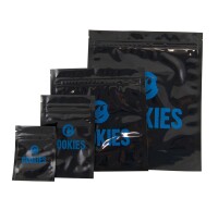 Cookies Sacks Black, geruchsdichter Zip-Beutel, 12 Stück, S
