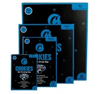 Cookies Sacks Black, geruchsdichter Zip-Beutel, 12 Stück, S