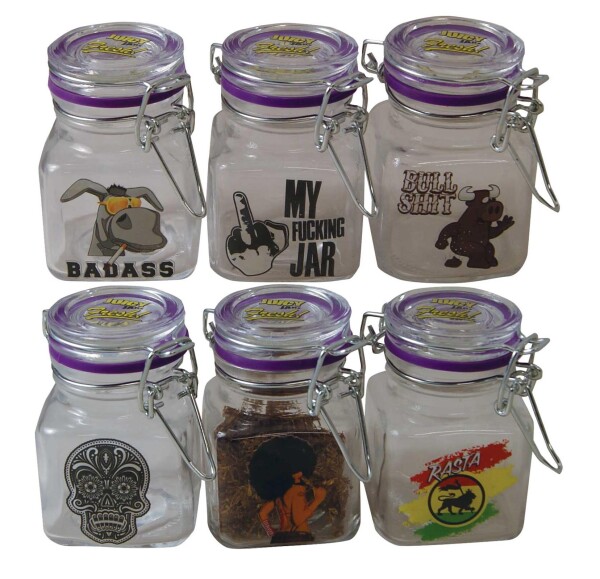 Juicy Jar Glas Klar 80ml 1 Glas zufällig
