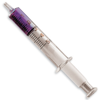 Glasspritze mit Luer Anschluss (Glas), 5 ml