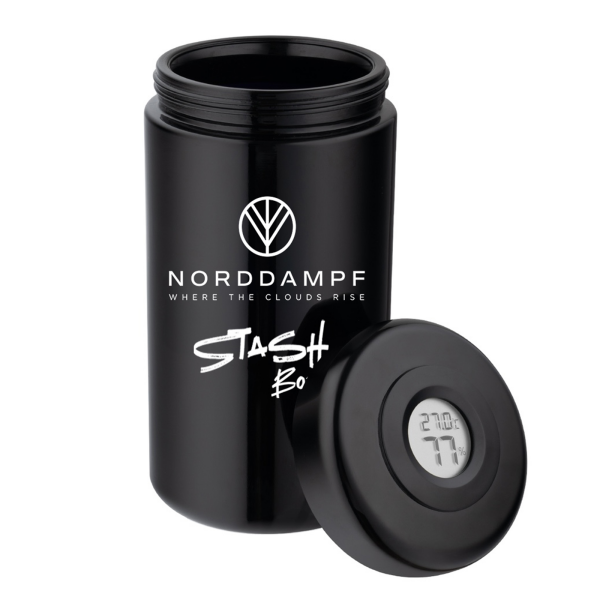 Norddampf Stashbox Mironglass mit Hygro-/Thermometer
