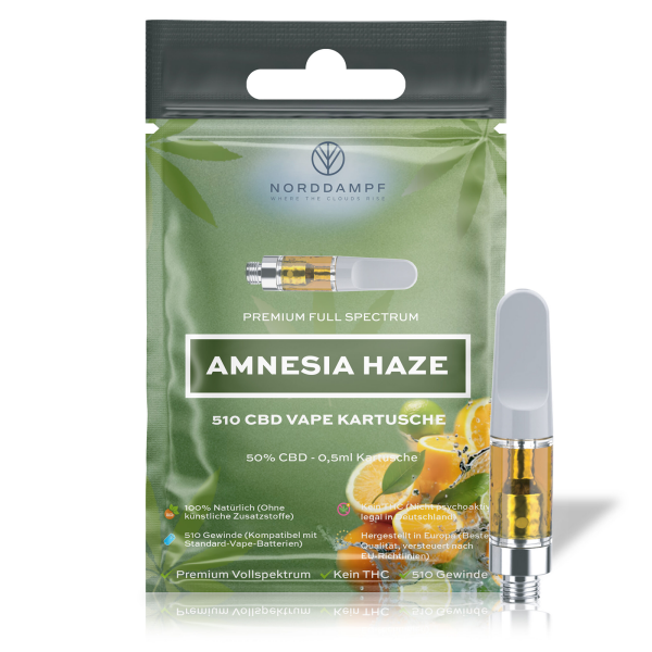 Norddampf AMNESIA HAZE – 50 CBD Kartusche