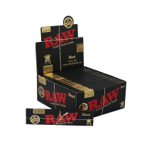RAW Black King Size Slim Papers- Ultra Thin (ohne Tips)