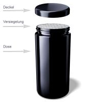 Wide Neck Jar Saturn 100ml, Höhe 95,8mm, 45/400...