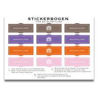 Medusafilter Stickerbogen für Twisted Glasfilter