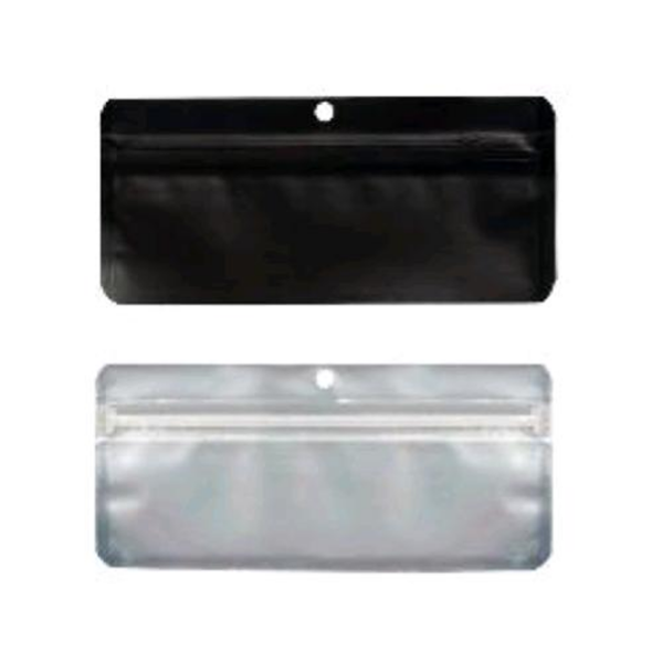 QNUBU Zip Bags Doypack Smell Proof Black – 50 Stück (15 × 7 cm)