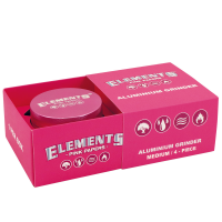 Elements Pink Grinder Aluminium 4-Part – Medium...