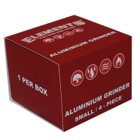 Elements Red Grinder Aluminum 4-Part Small (Ø 46 mm)