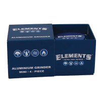 Elements Blue Aluminium Grinder 4-teilig – Mini...