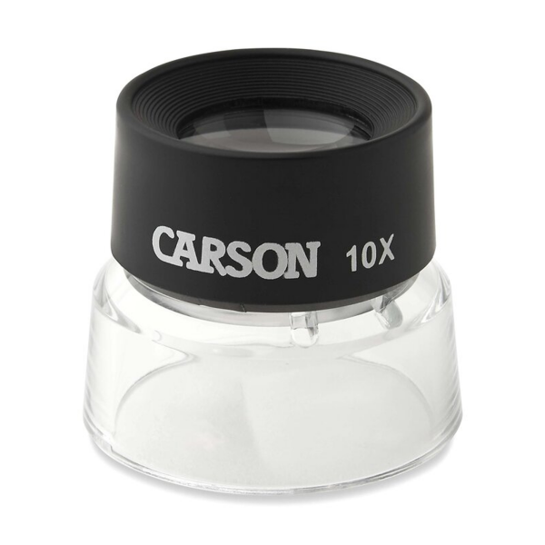Carson LumiLoupe 10x Standlupe mit 25 mm Doppellinse LL-10