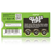 Hemper Glass Filter Tips 8 mm (5-Pack)