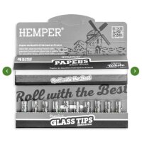 Hemper Rolling Paper Booklet mit Glas Tips (6mm)