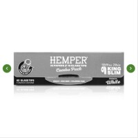Hemper Rolling Paper Booklet mit Glas Tips (7mm)