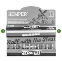 Hemper Rolling Paper Booklet mit Glas Tips (10mm)