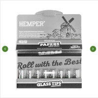 Hemper Rolling Paper Booklet mit Glas Tips (10mm)