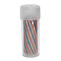 Jelly Joker - Gestreifter Glastip 12 mm Blau/Orange