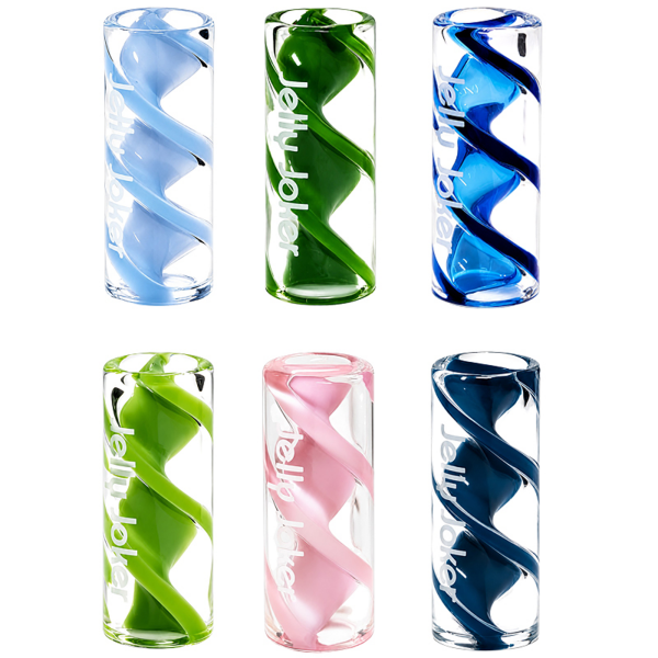 Jelly Joker - Gedrehter Glastip aus Borosilikatglas Ø12mm