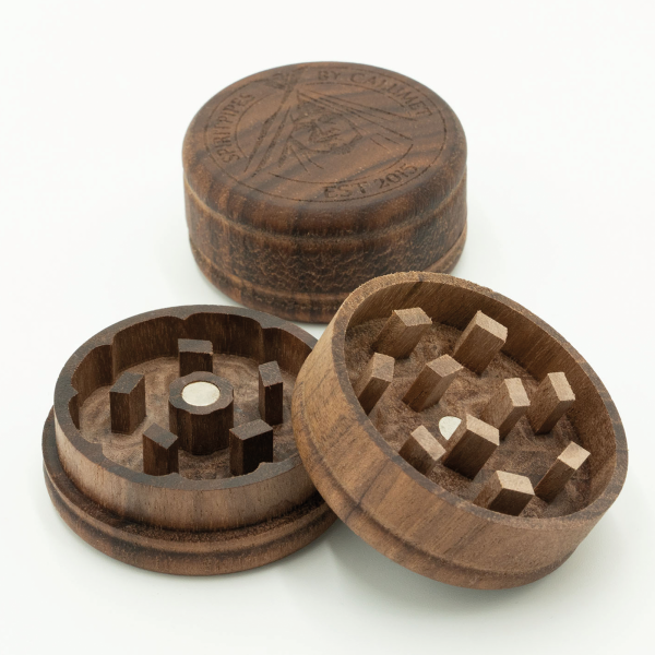 Calumet Premium Nussholz Grinder 5 cm – 2-teilig